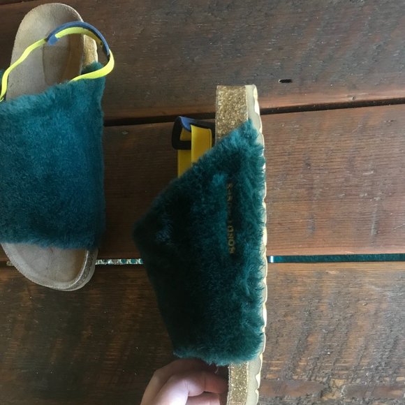 Bobo Choses Faux Fur Sandals Midnight Blue - Picture 12 of 16